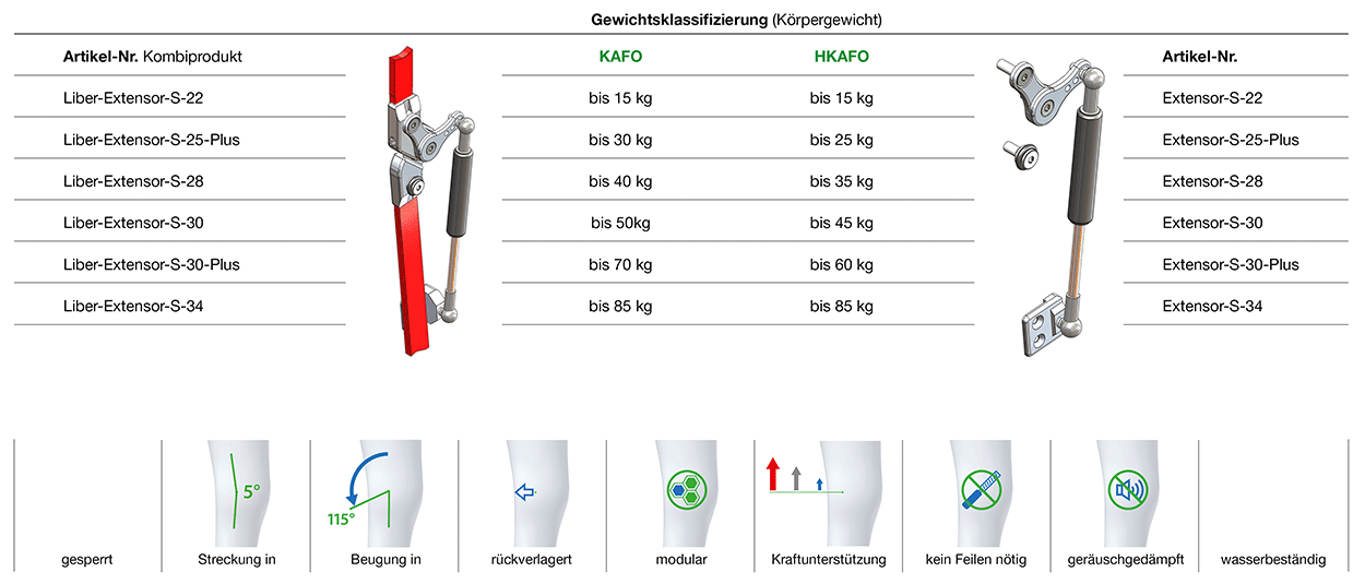 Liber-Extensor-S Klassifizierung