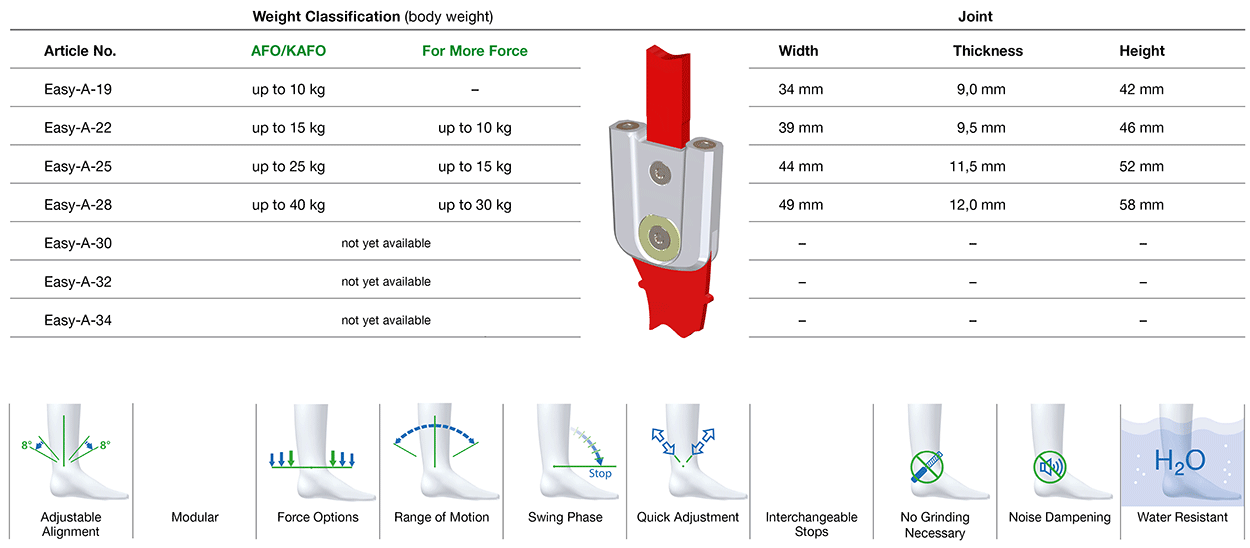 Easy-A Ankle Joint Joint Classifikation