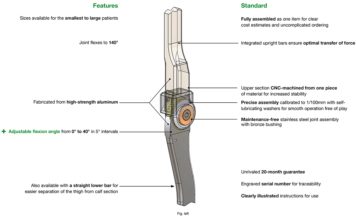 Features Klassik-Konso Knee Joint